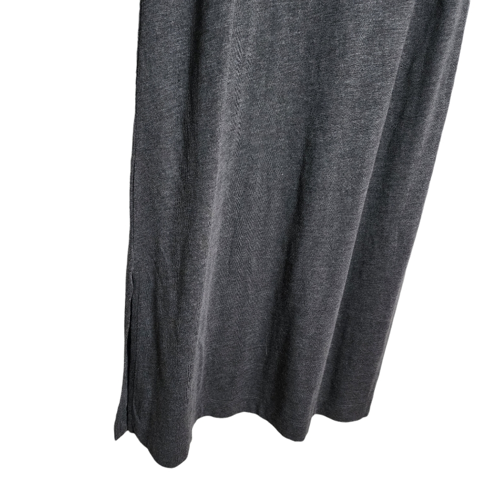 Madewell Relaxed Grey Midi Tee Dress Size Small Tri Blend Jersey - Picture 10 of 11